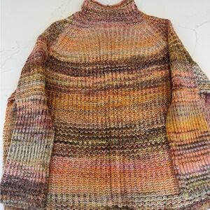 Lou & Grey Vibrant Multicolor Turtleneck Sweater